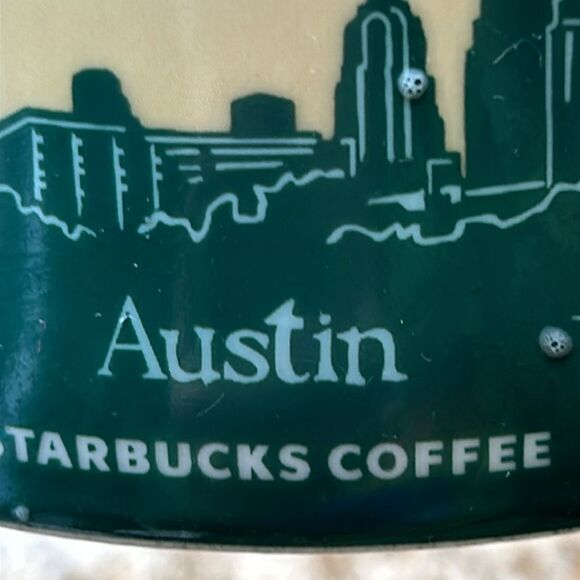☕️ Guitar🎸town Austin 2011 LtdEd. Star⭐️bucks Collector Series 16 oz ☕️ - Picture 14 of 17